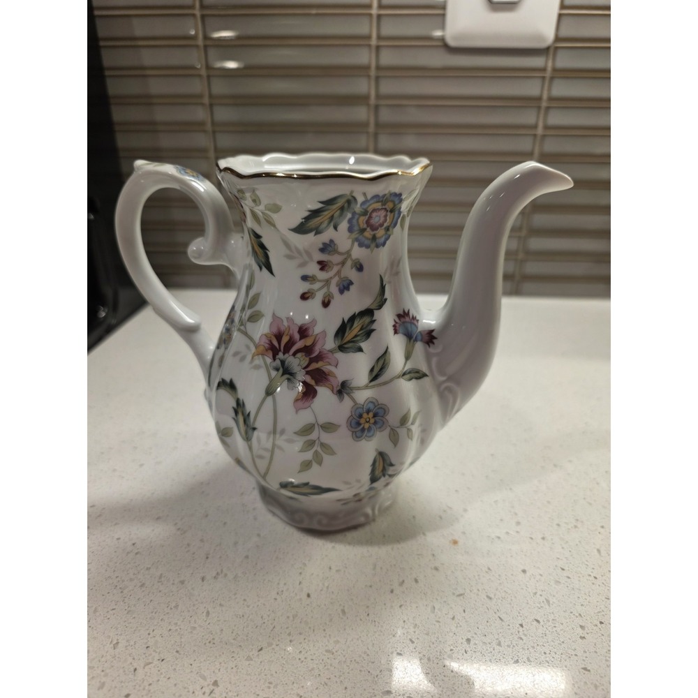 Andrea by Sadek Tea Pot With Floral Design No Lid
